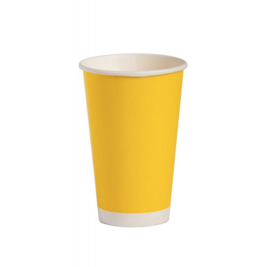 VASO 12 OZ PAPER PLUS AMARILLO 50 UDS