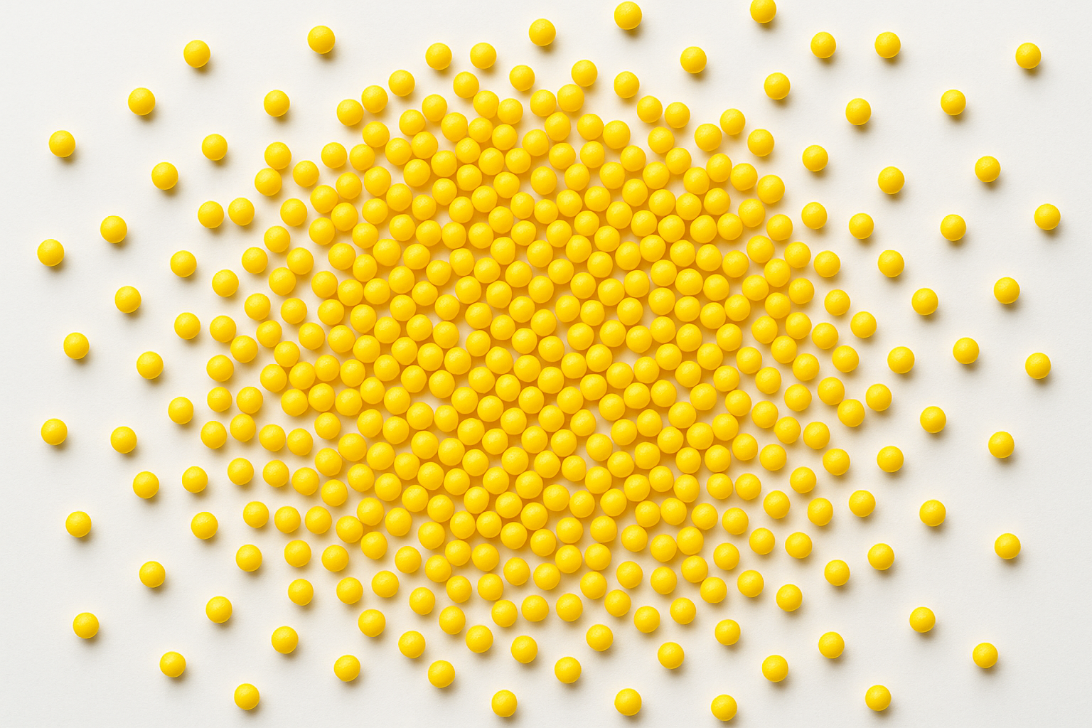 Yellow decorative sprinkles