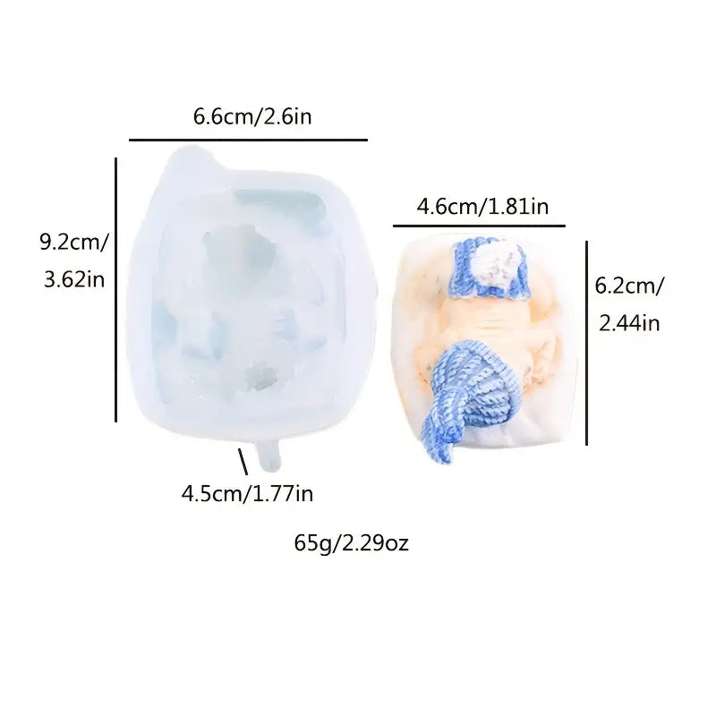 MOLDES DE SILICONE EN FORMA DE BEBE