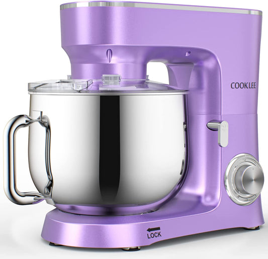 Batidora de pie COOKLEE, 9.5 Qt. Batidora de cocina eléctrica de 660 W y 10 velocidades