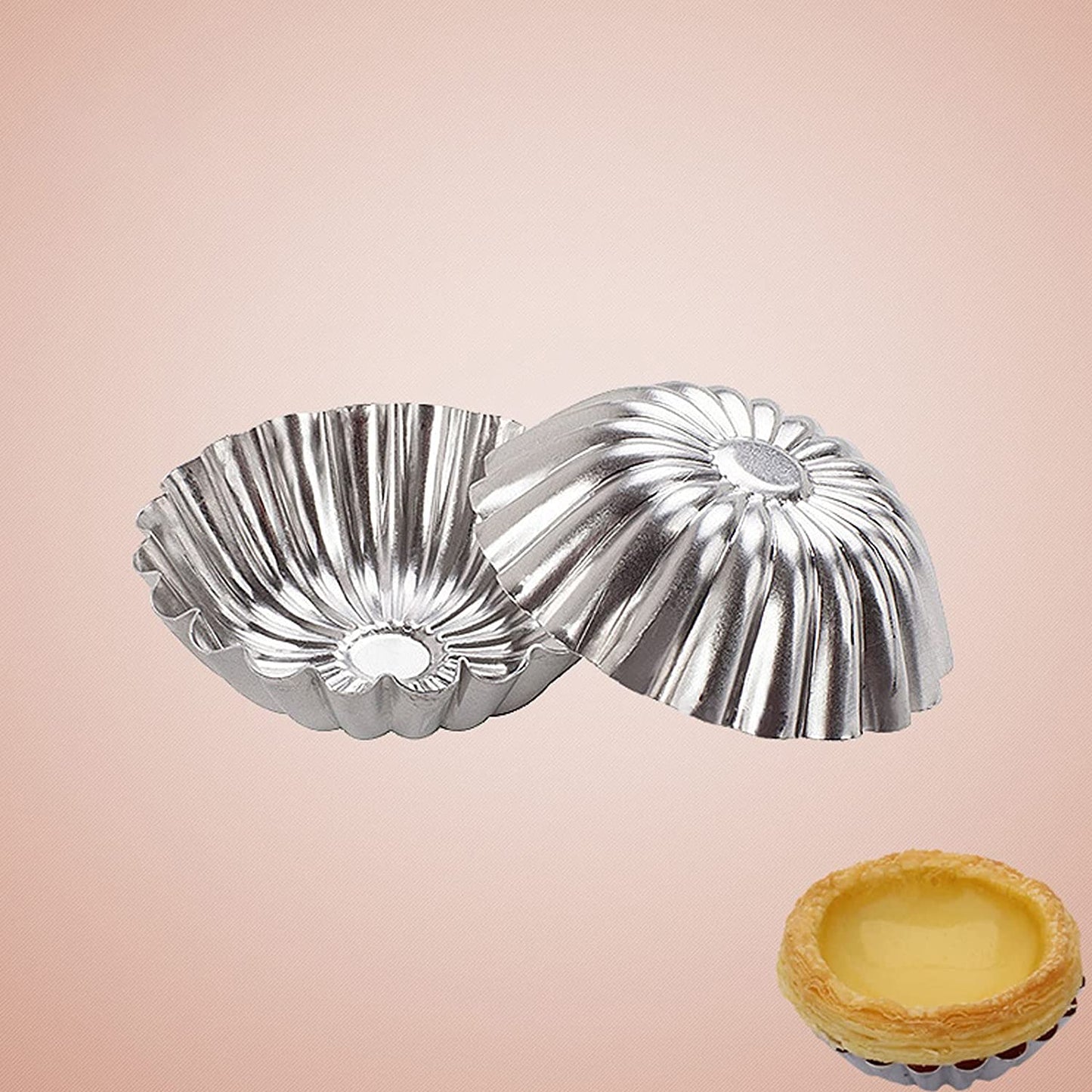 Moldes para tartas de huevo, paquete de 10 unidades