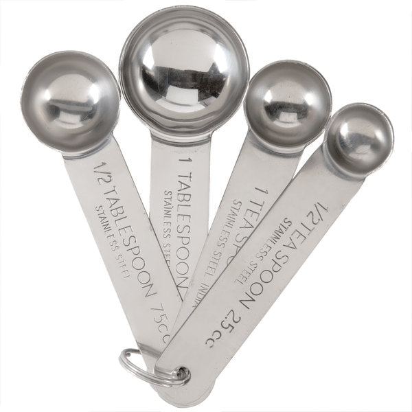 American Metalcraft MSSF75 Juego de cucharas medidoras de acero inoxidable - 4 piezas