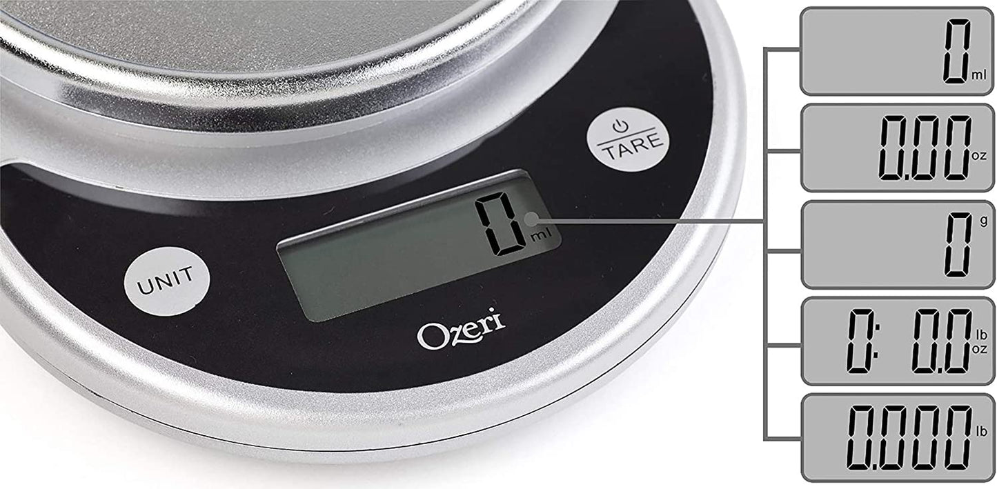 Ozeri Pronto Báscula Digital Multifunción Cocina y Alimentos, Original