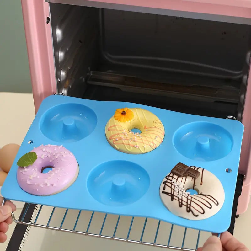 molde de silicon para rosquillas de 6 cavidades