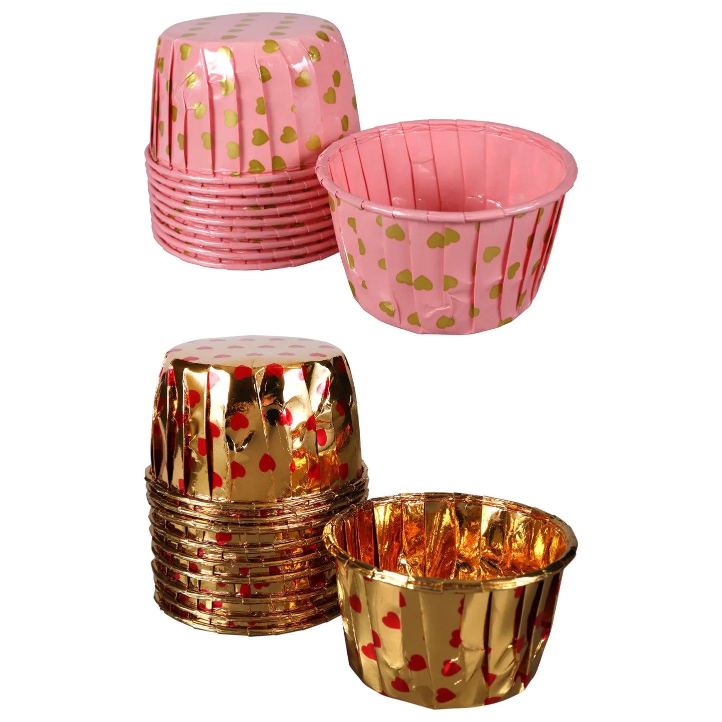 Tazas de papel para muffins del día de San Valentín 10 pc