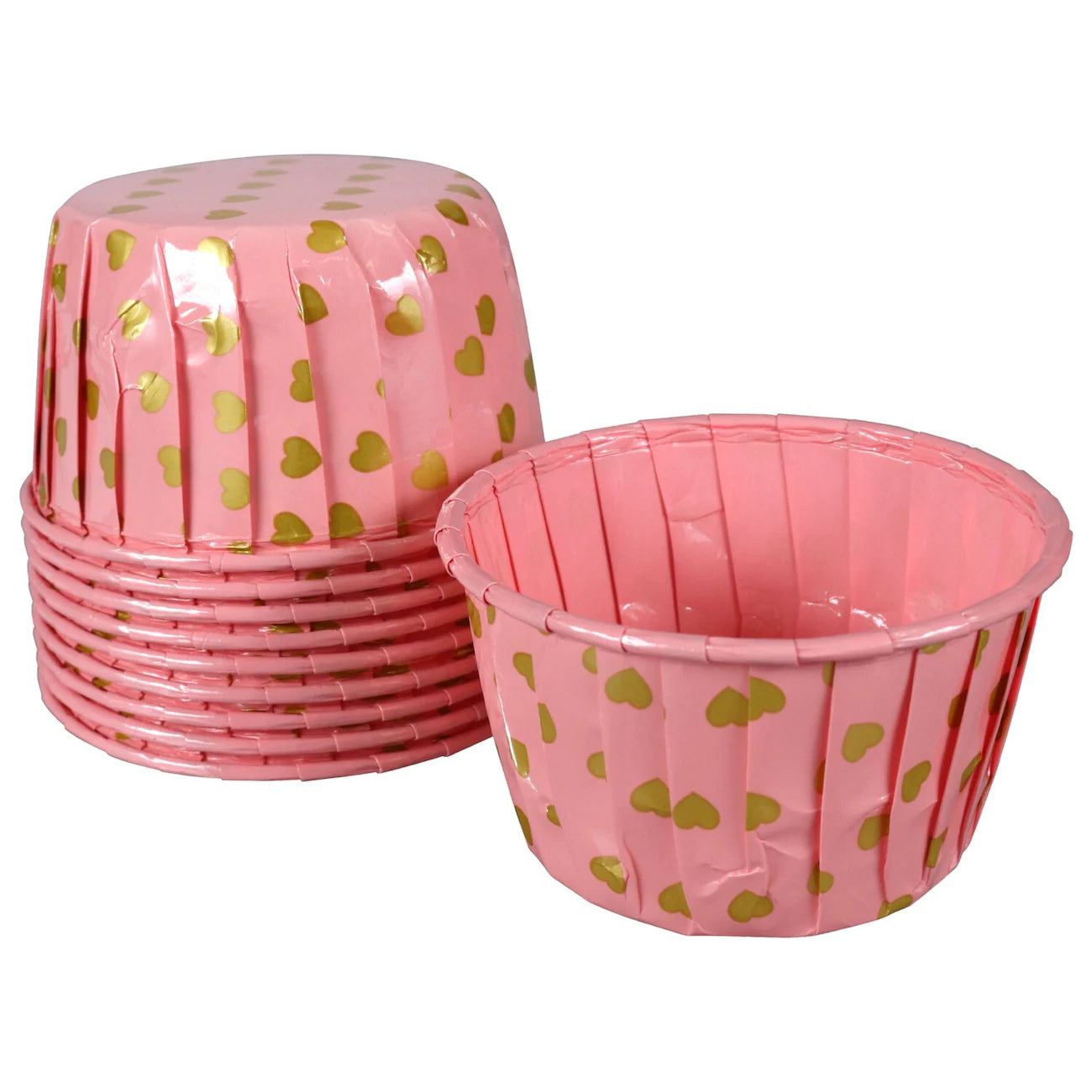 Tazas de papel para muffins del día de San Valentín 10 pc